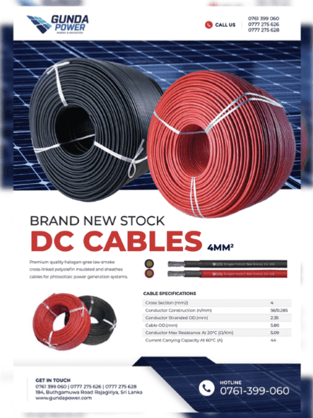 Gunda Power DC Cables
